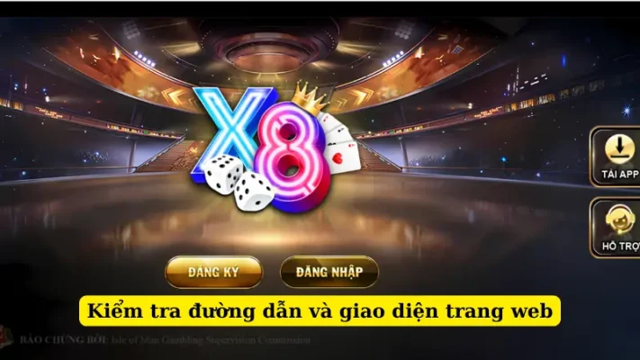 Kiểm tra đường dẫn và giao diện trang web